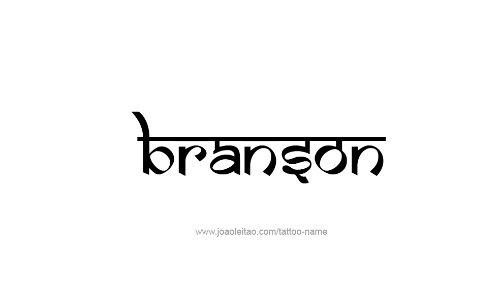 Tattoo Design  Name Branson   