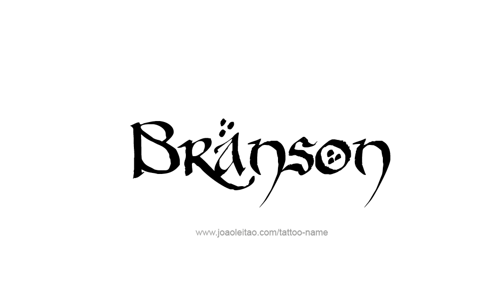 Tattoo Design  Name Branson   