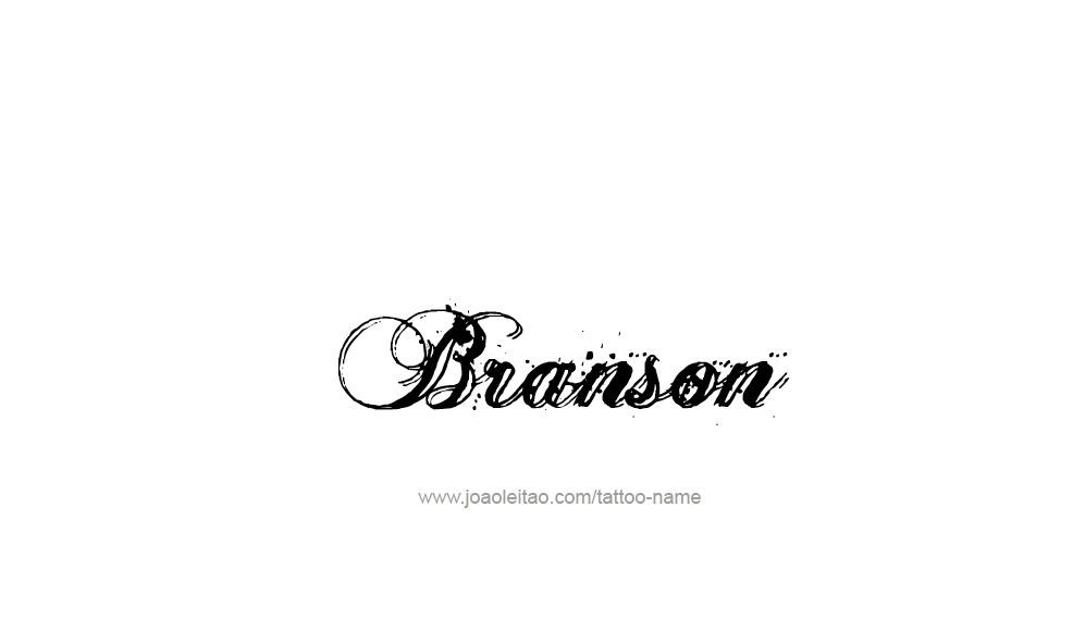 Tattoo Design  Name Branson   