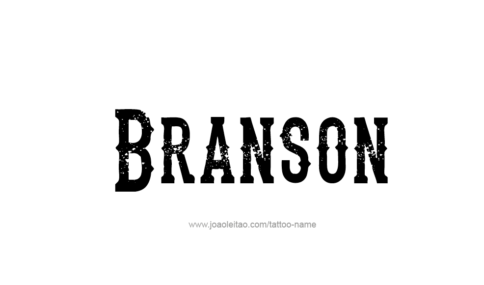 Tattoo Design  Name Branson   