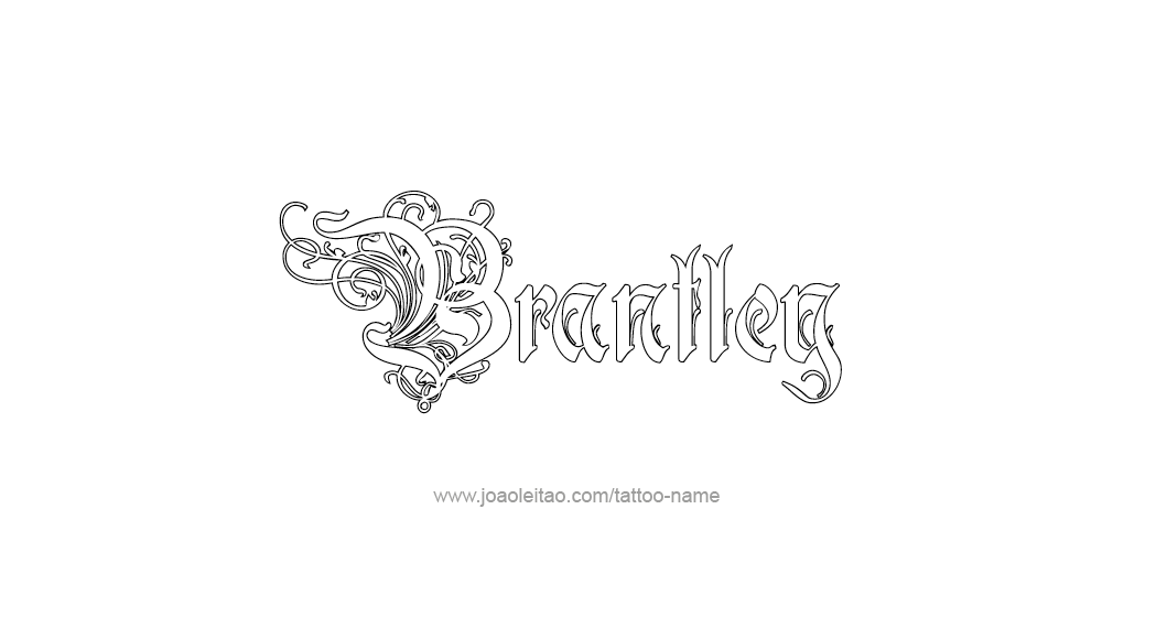 Tattoo Design  Name Brantley   