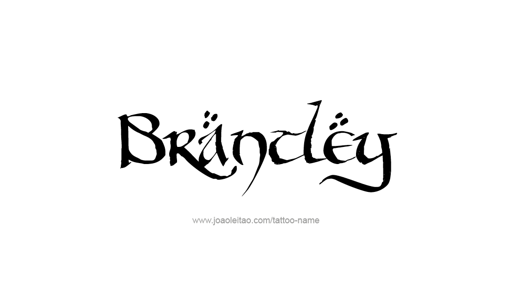 Tattoo Design  Name Brantley   