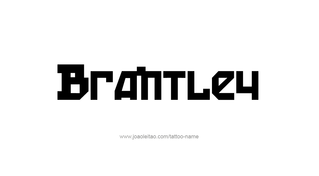 Tattoo Design  Name Brantley   