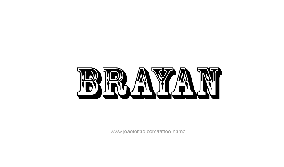 Tattoo Design  Name Brayan   