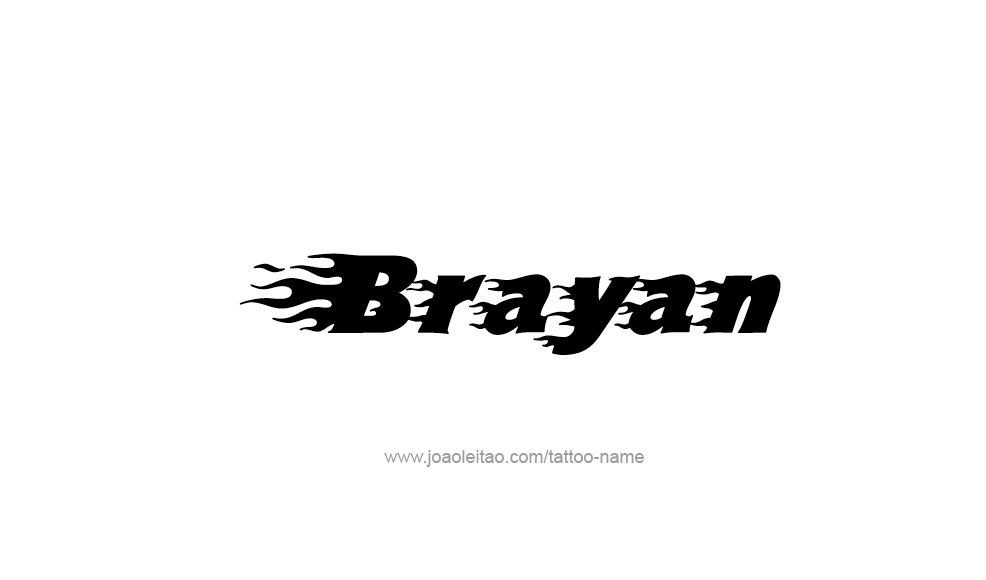 Tattoo Design  Name Brayan   