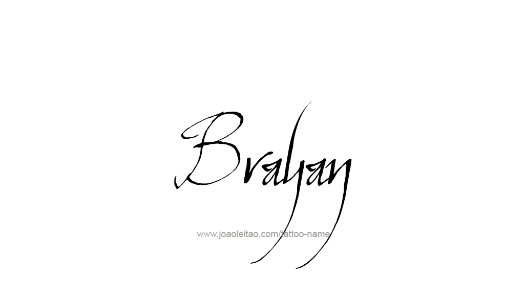 Tattoo Design  Name Brayan   