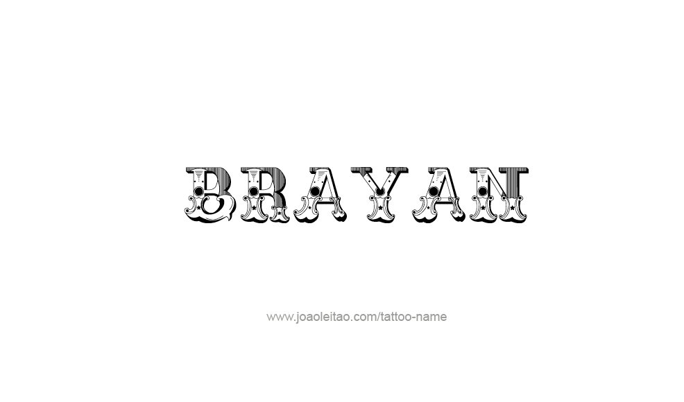 Tattoo Design  Name Brayan   