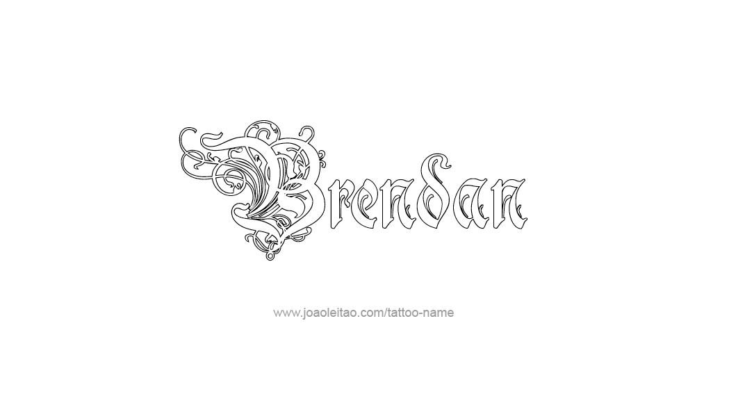 Tattoo Design  Name Brendan   