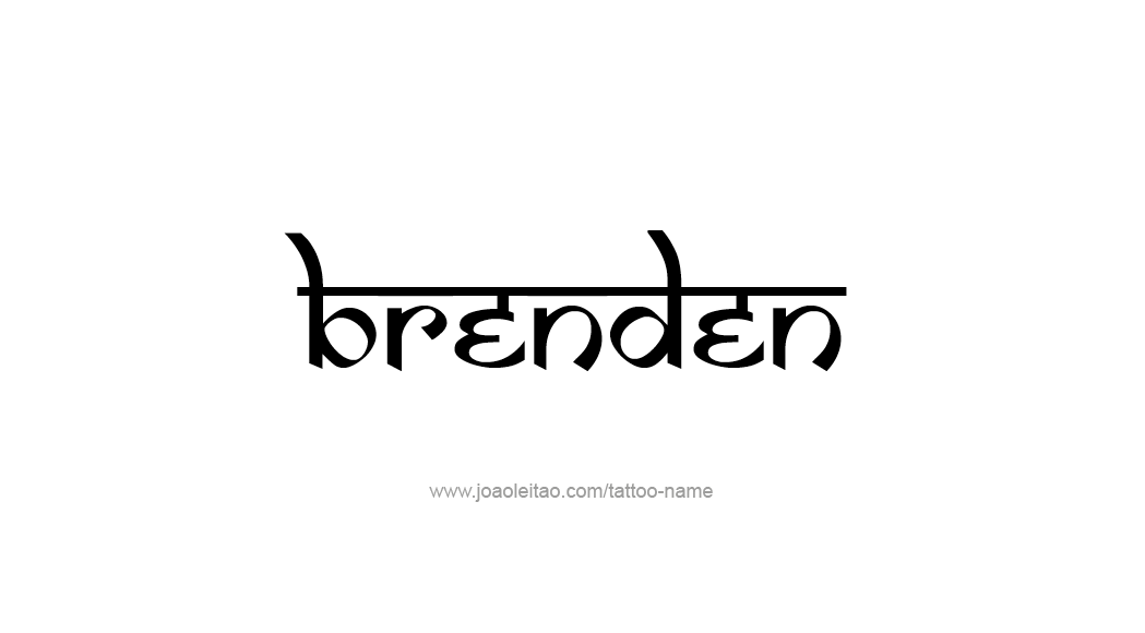 Tattoo Design  Name Brenden   