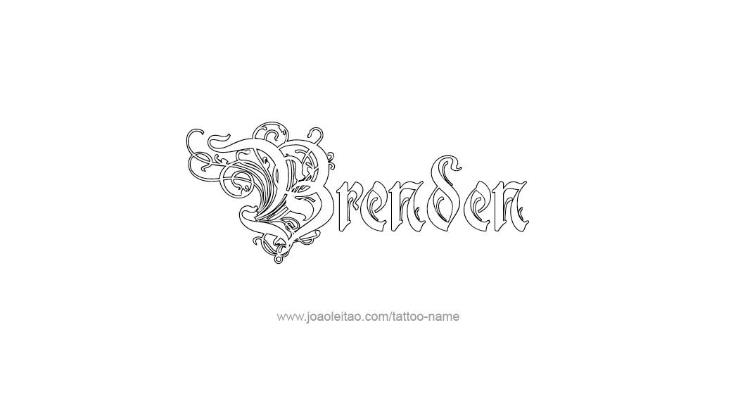 Tattoo Design  Name Brenden   