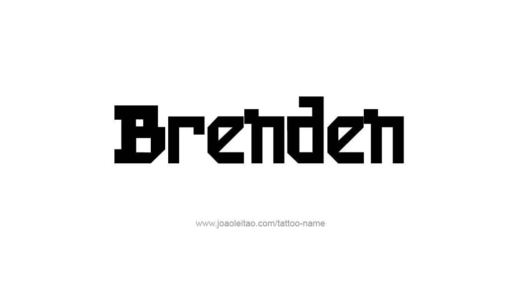 Tattoo Design  Name Brenden   