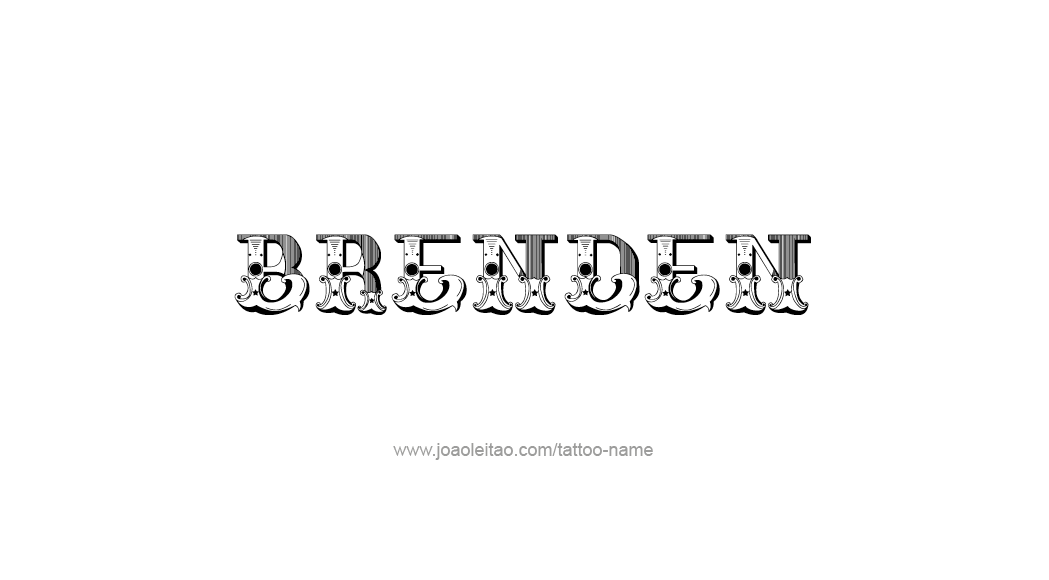 Tattoo Design  Name Brenden   