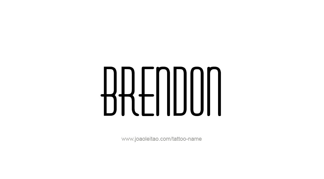 Tattoo Design  Name Brendon   