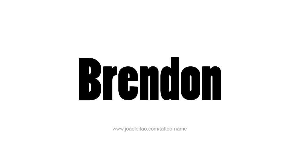 Tattoo Design  Name Brendon   