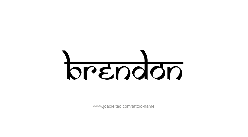 Tattoo Design  Name Brendon   