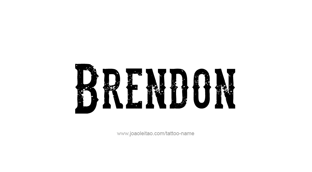 Tattoo Design  Name Brendon   