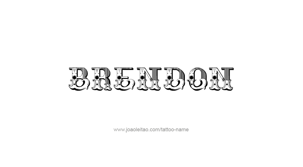 Tattoo Design  Name Brendon   