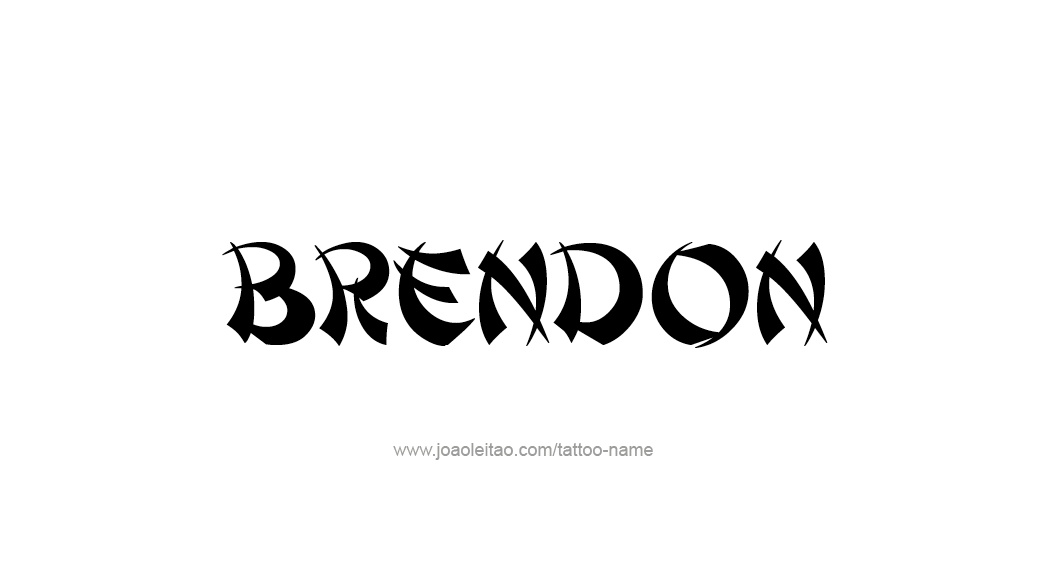 Tattoo Design  Name Brendon