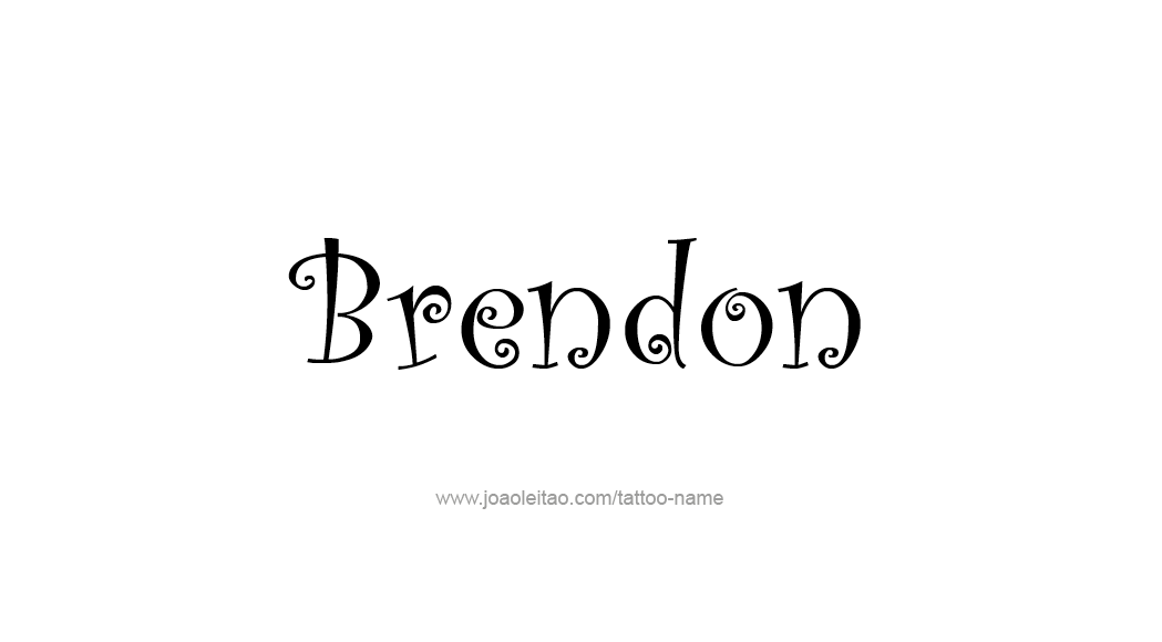 Tattoo Design  Name Brendon   