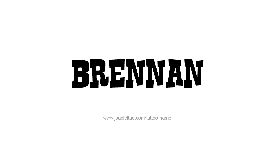 Tattoo Design  Name Brennan   