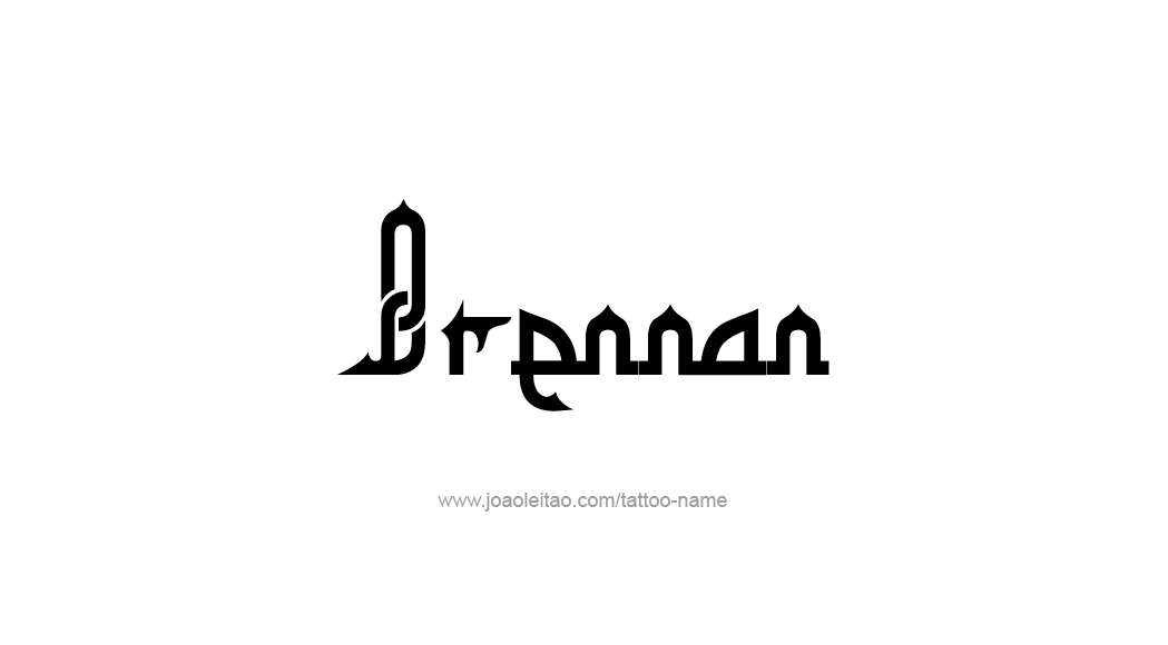 Tattoo Design  Name Brennan   