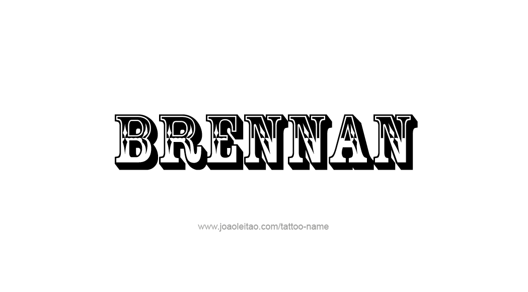 Tattoo Design  Name Brennan   