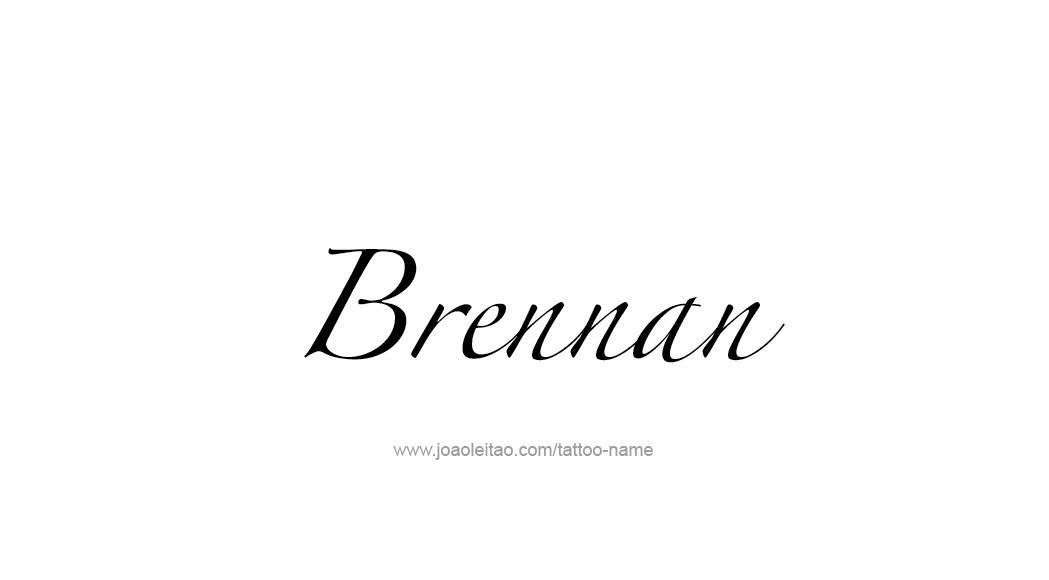 Tattoo Design  Name Brennan   