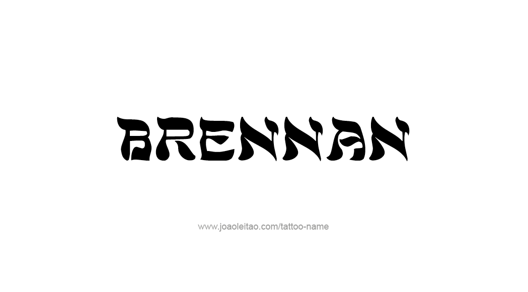 Tattoo Design  Name Brennan   