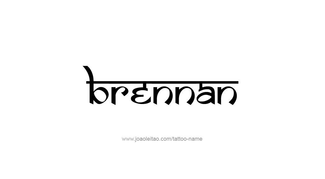 Tattoo Design  Name Brennan   