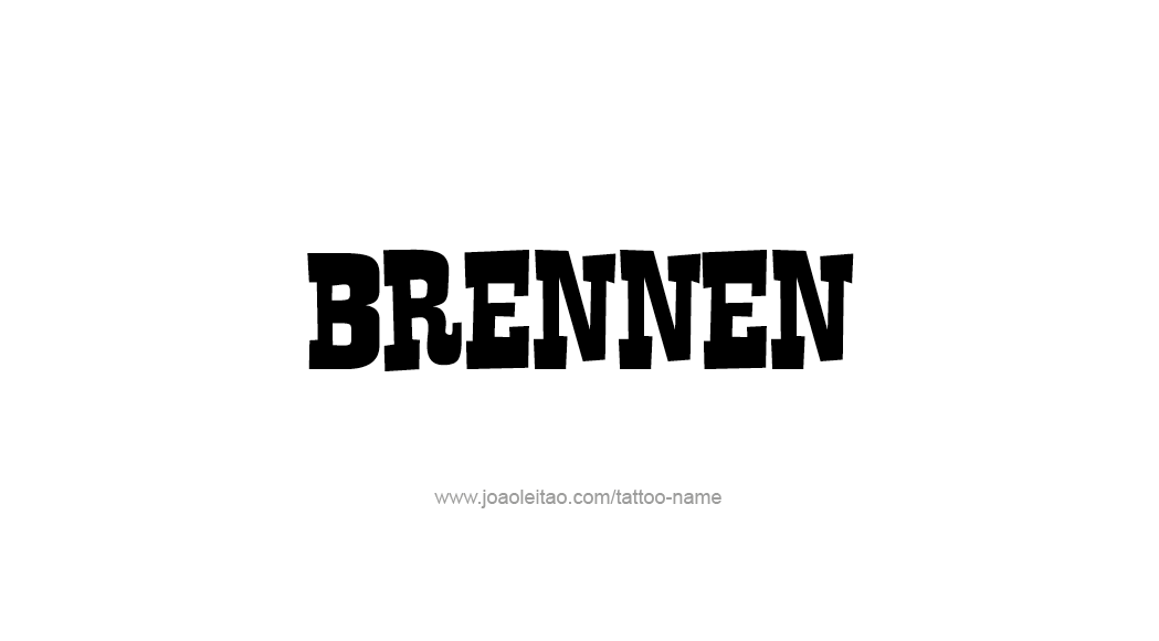 Tattoo Design  Name Brennen   