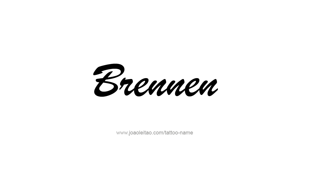 Tattoo Design  Name Brennen   