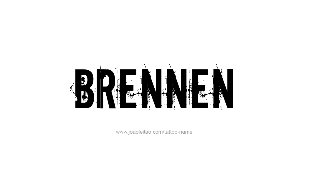 Tattoo Design  Name Brennen   