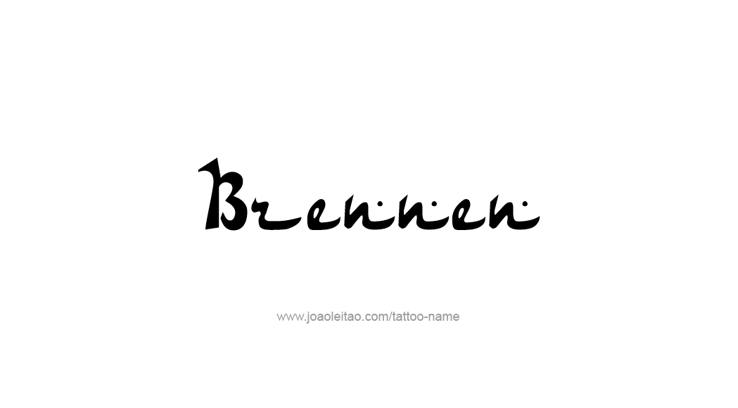 Tattoo Design  Name Brennen   