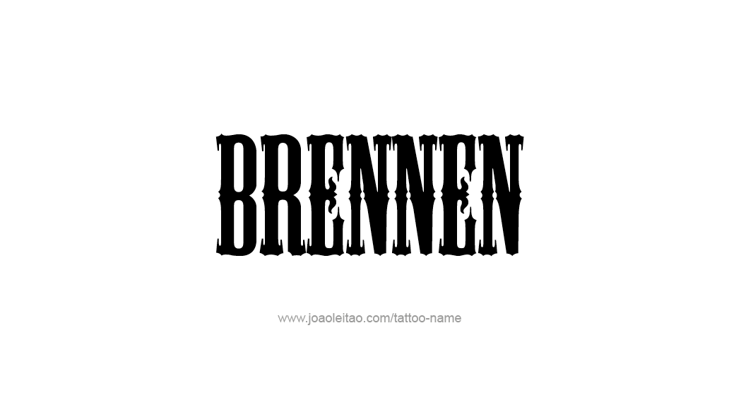 Tattoo Design  Name Brennen   