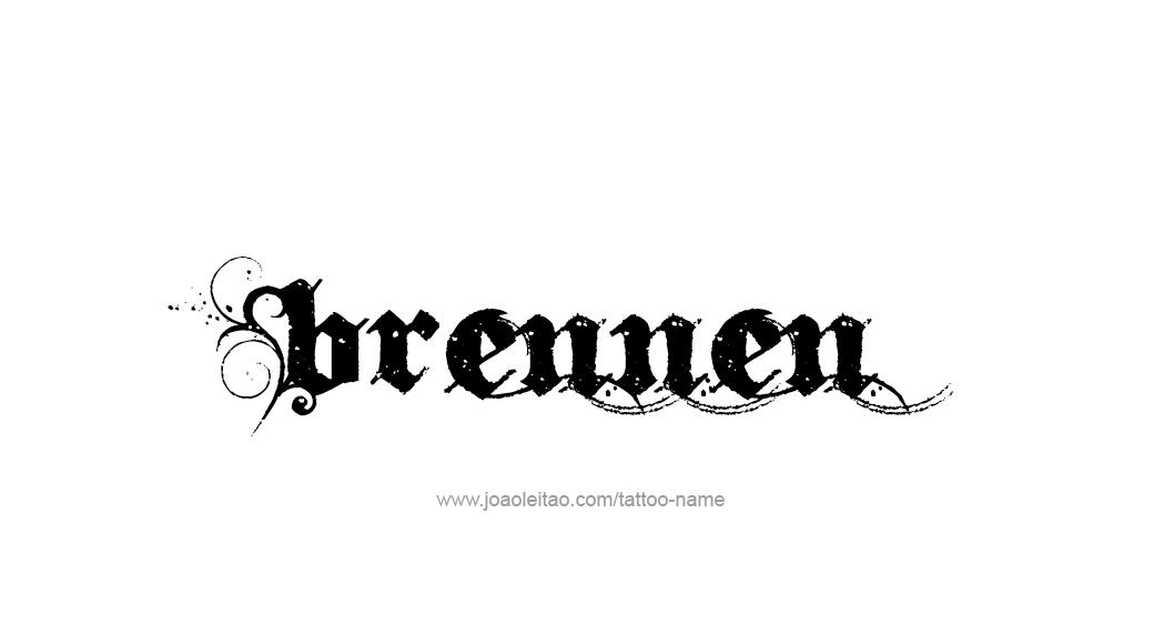 Tattoo Design  Name Brennen   