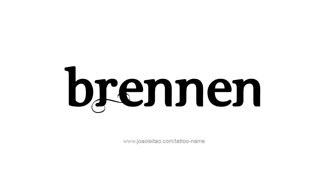 Tattoo Design  Name Brennen   