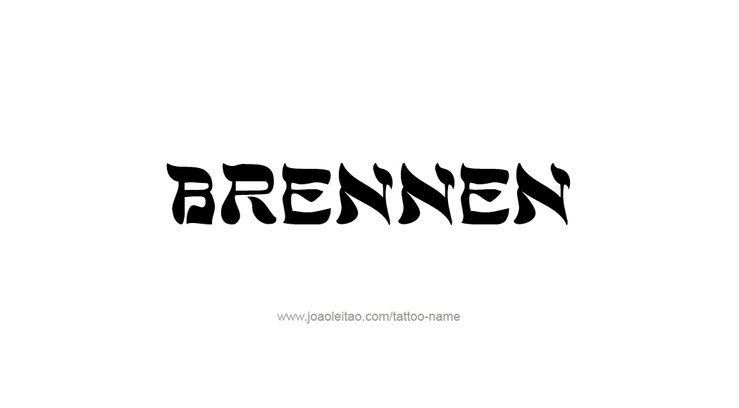 Tattoo Design  Name Brennen   