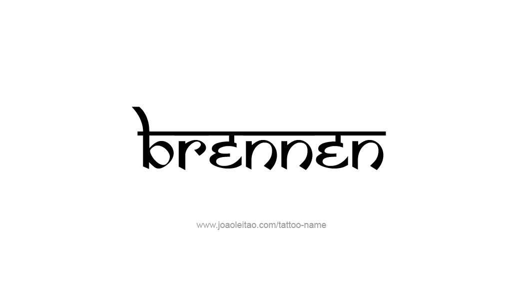 Tattoo Design  Name Brennen   