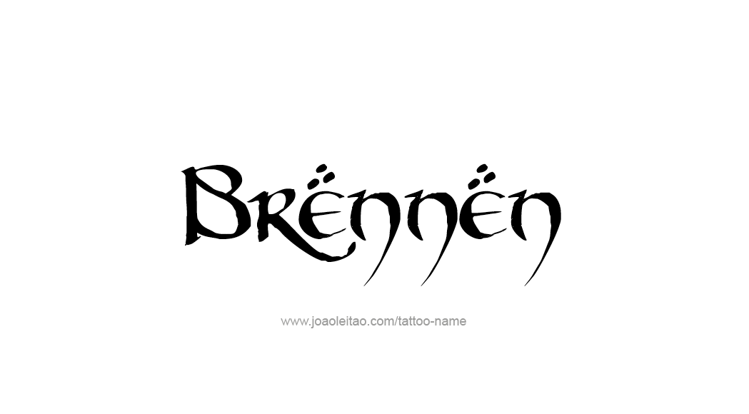 Tattoo Design  Name Brennen   