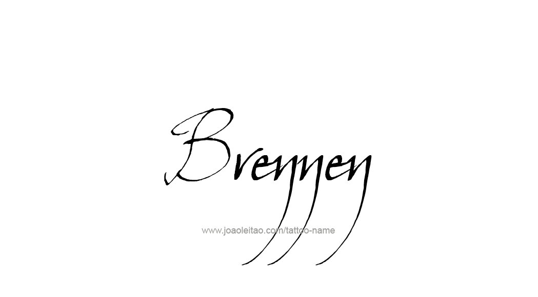 Tattoo Design  Name Brennen   