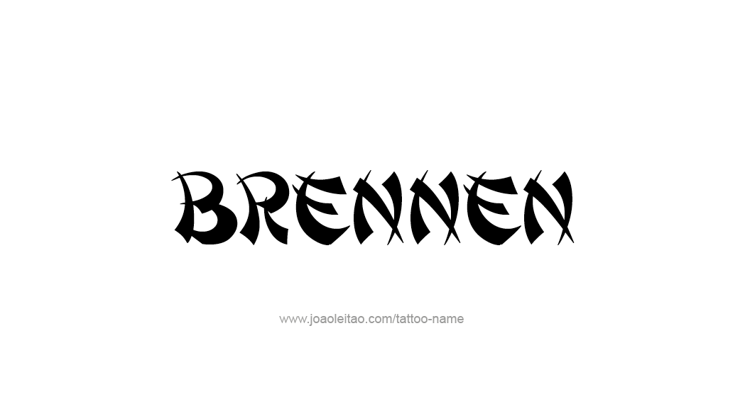 Tattoo Design  Name Brennen