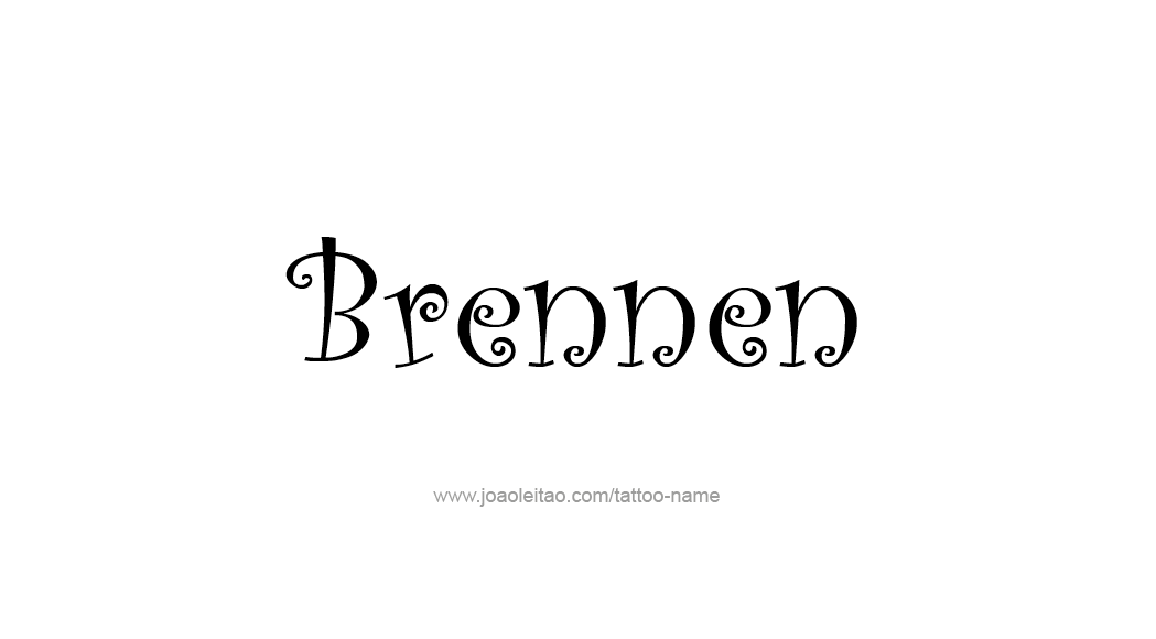 Tattoo Design  Name Brennen   