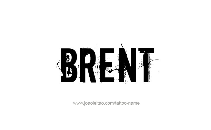 Tattoo Design  Name Brent   