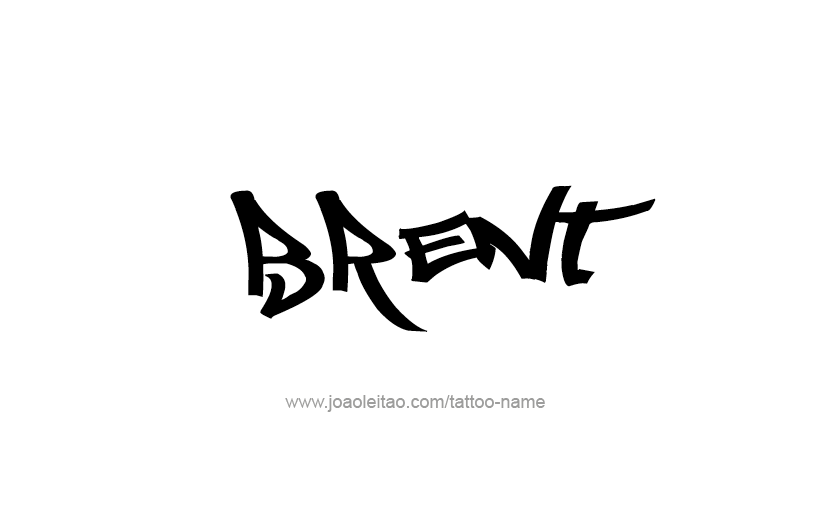 Tattoo Design  Name Brent   