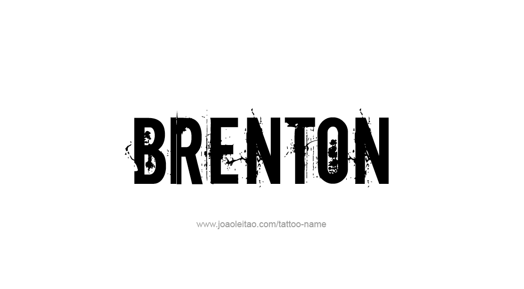 Tattoo Design  Name Brenton   