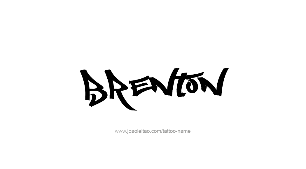 Tattoo Design  Name Brenton   