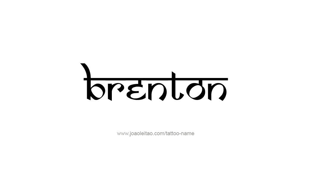 Tattoo Design  Name Brenton   