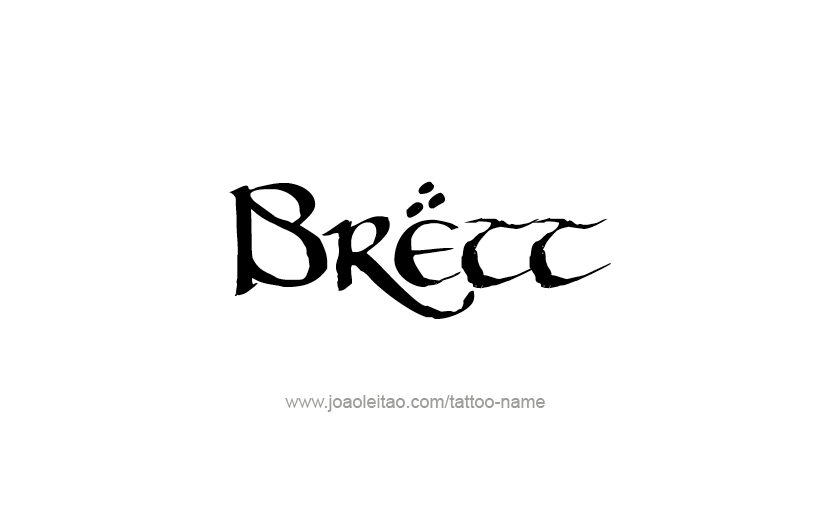 Tattoo Design  Name Brett   