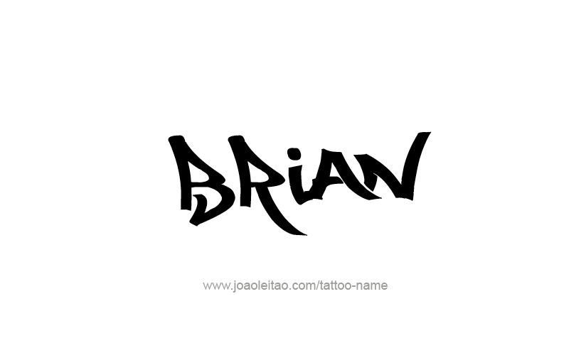 Tattoo Design  Name Brian   