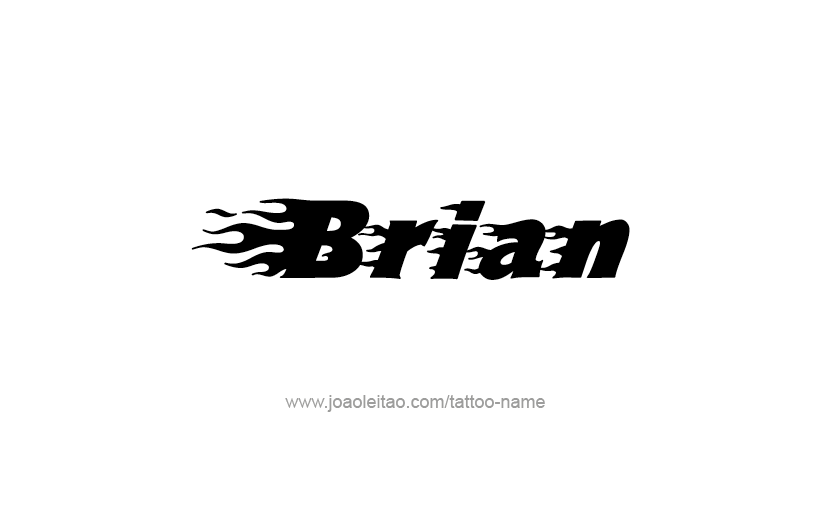 Tattoo Design  Name Brian   